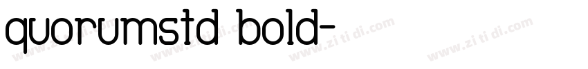 quorumstd bold字体转换